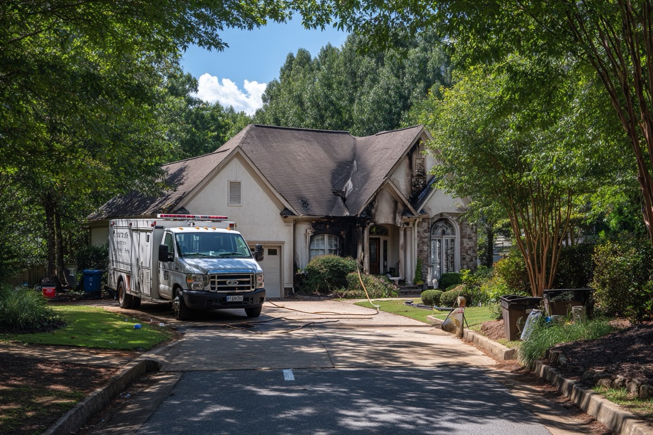 Structural assessment of fire damaged house in Atlanta Georgia