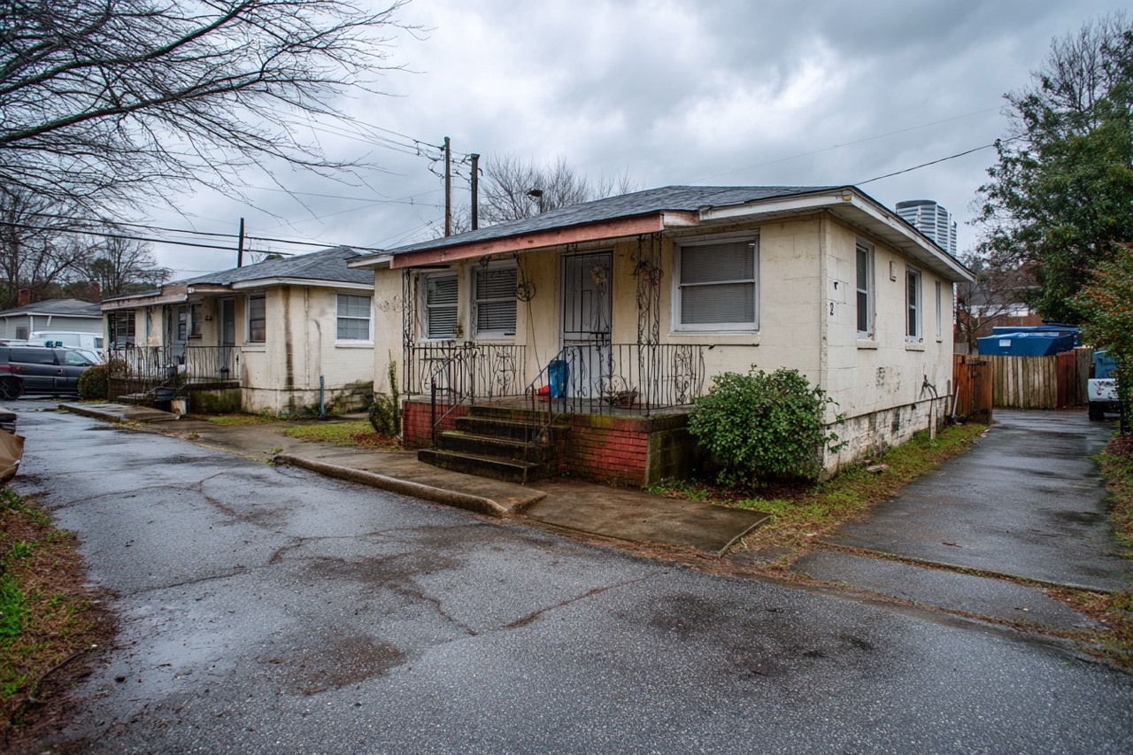 Rental property sale options in Atlanta Georgia showing average condition investment home