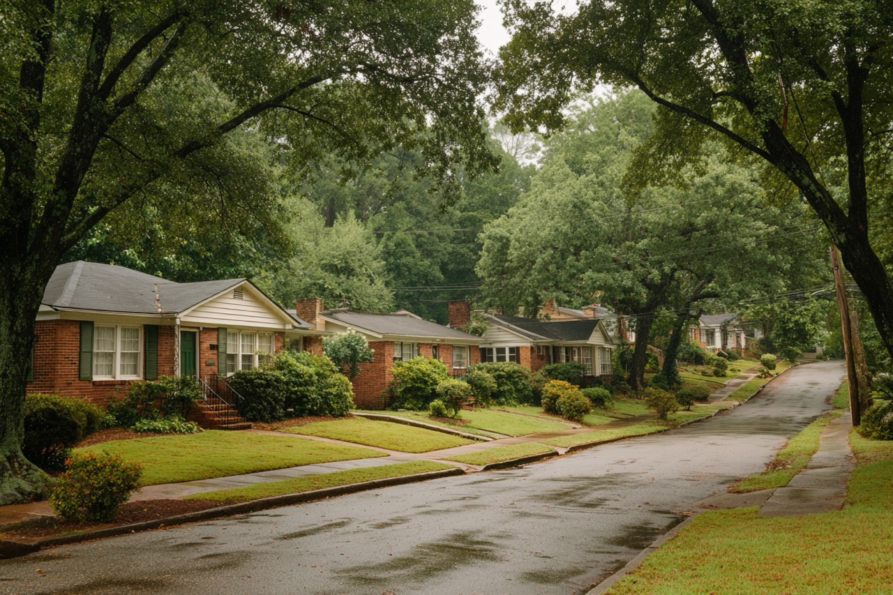Atlanta Georgia residential home showing typical housing stock for capital gains tax considerations
