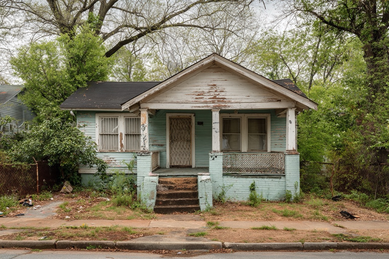 Distressed property for sale in Atlanta GA neighborhood