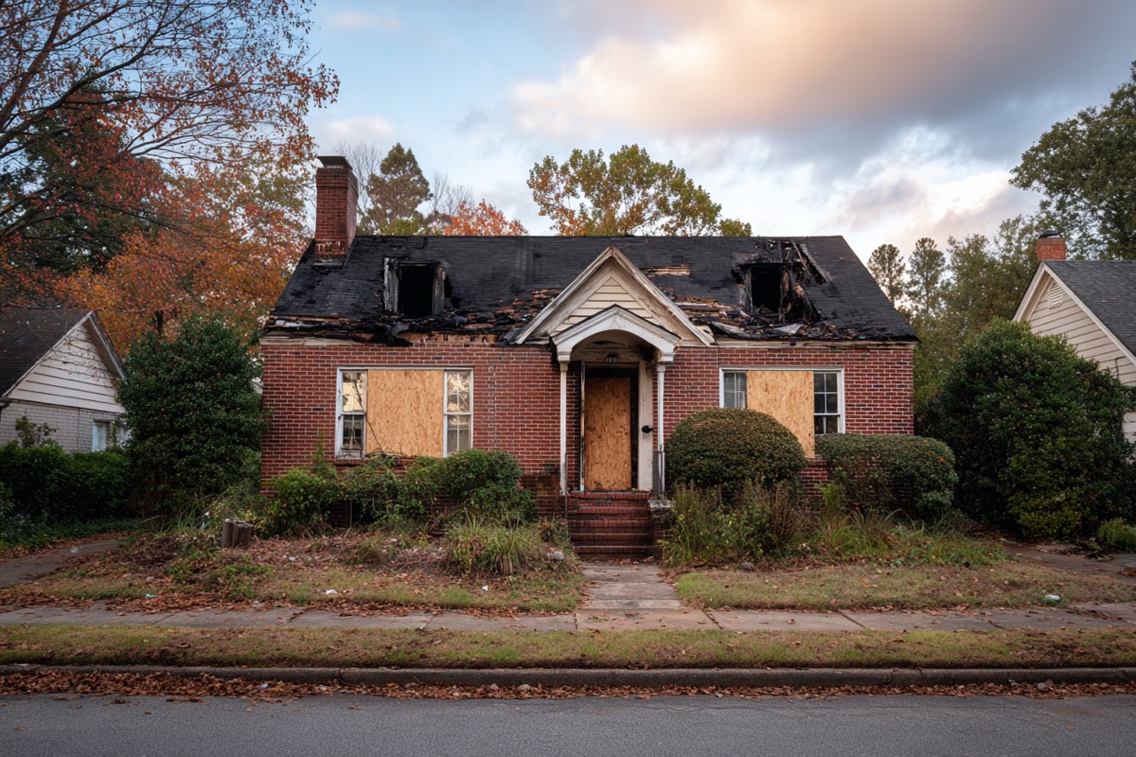 Documentation process for fire damaged house sale in Atlanta Georgia