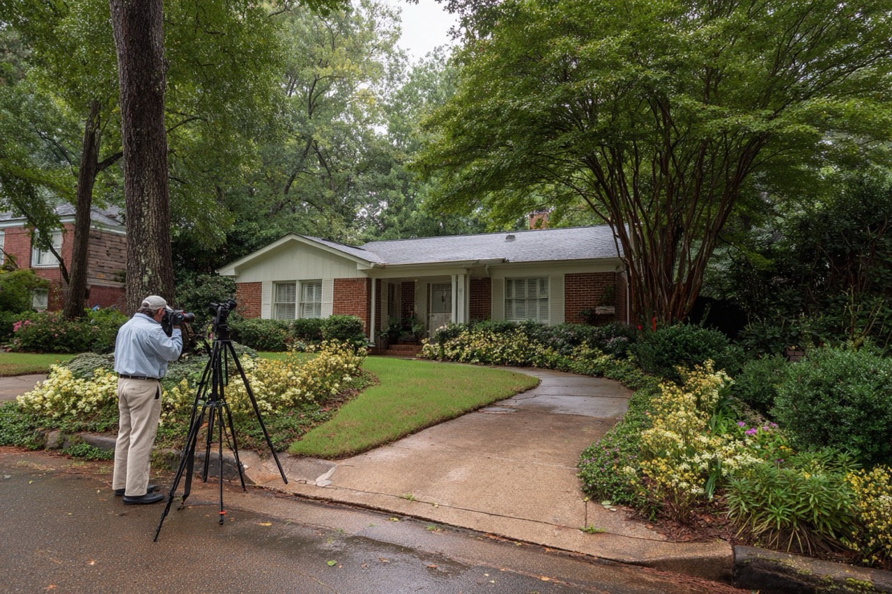 For sale by owner home in Atlanta GA residential neighborhood