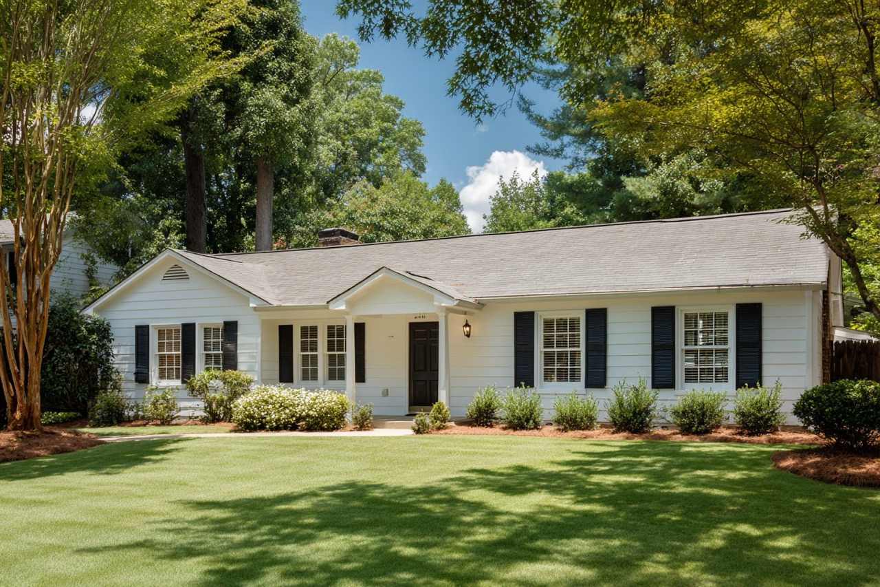 cleaned hoarder house exterior Atlanta Georgia ready for sale