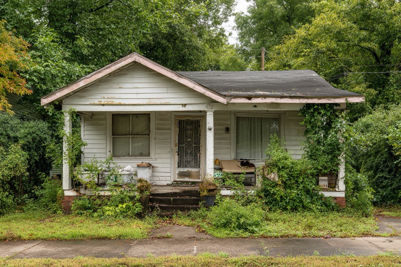 selling a hoarder house Atlanta Georgia property exterior