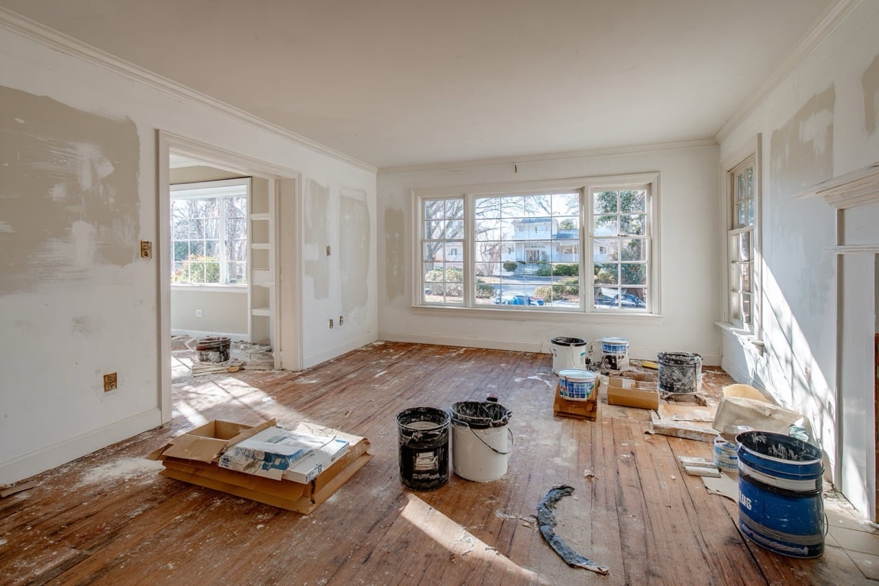 Atlanta Georgia hoarder house during renovation and cleanup process