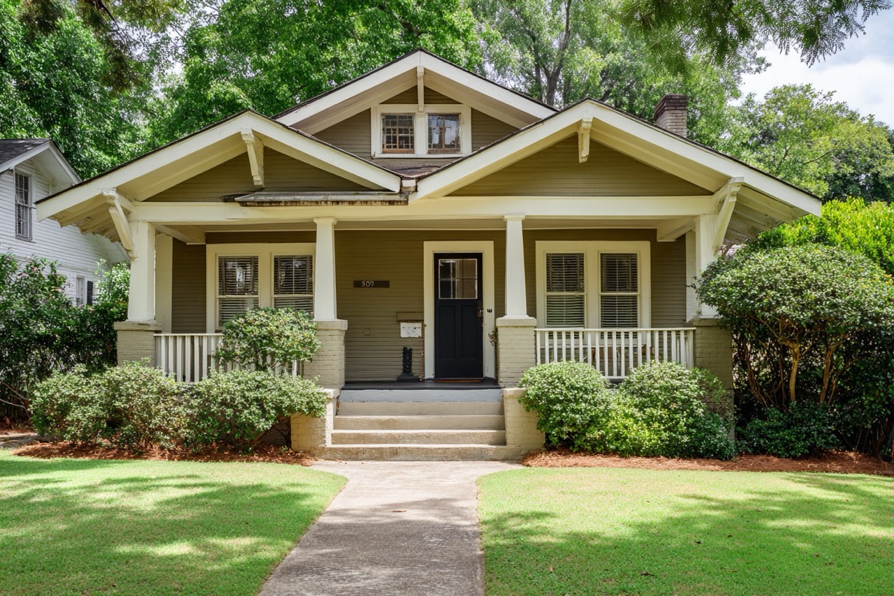 Inherited house for sale in Atlanta Georgia featuring traditional bungalow style