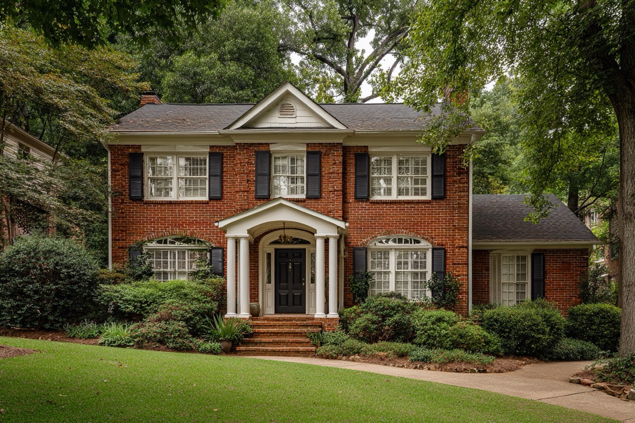Selling inherited home in Atlanta Georgia showing traditional southern architecture